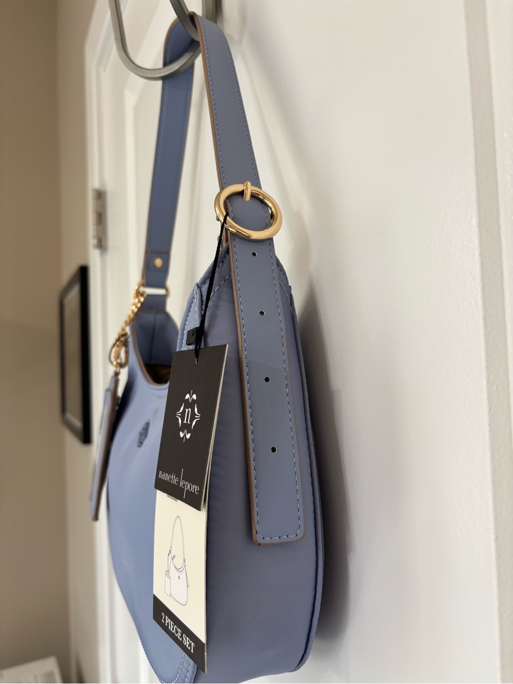 Nanette Lepore Pale violet blue Shoulder Bag with Card Holder - Picture 7 of 16